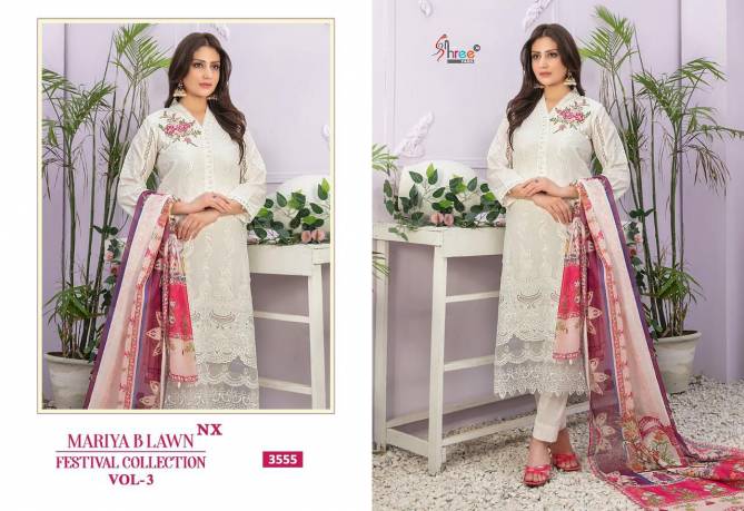 Mariya B Lawn Festival Vol 3 Nx By Shree Embroidery Cotton Pakistani Suits Wholesale Market In Surat
